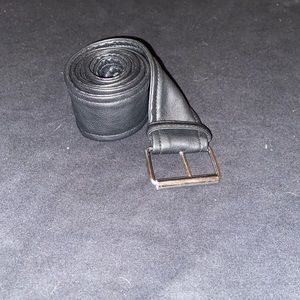 Black pleather belt